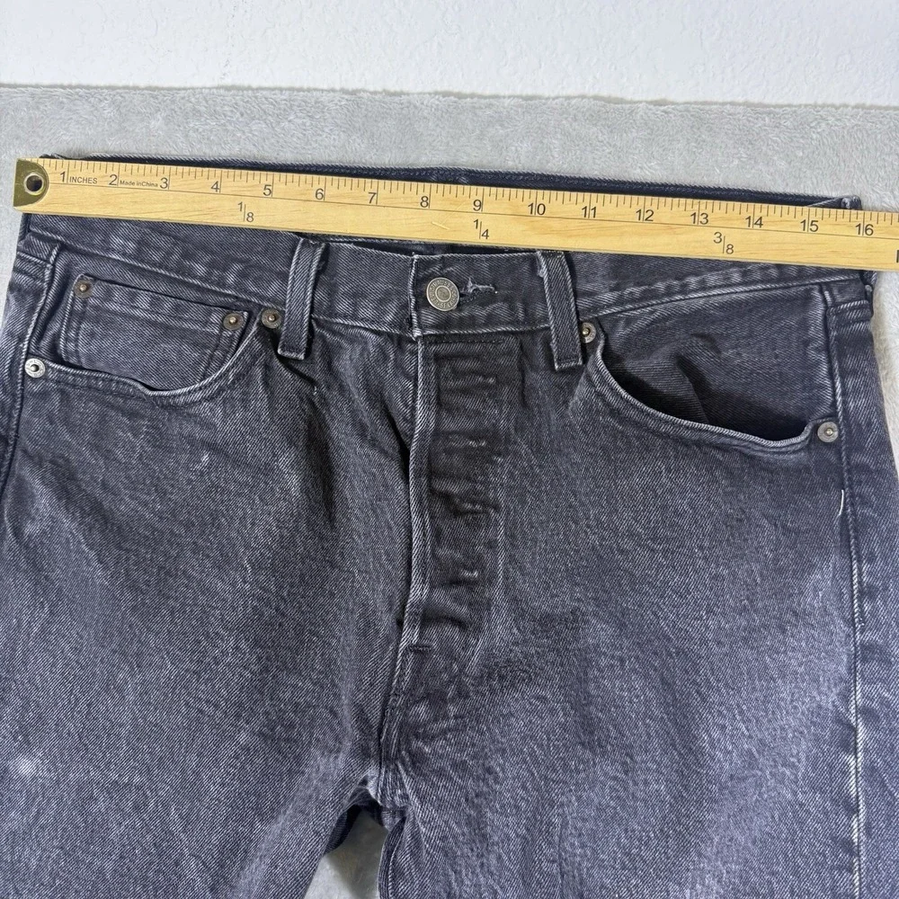 Levis 501XX Jeans Mens 33x30 (Fit32x29) Black Button Fly Denim Pants